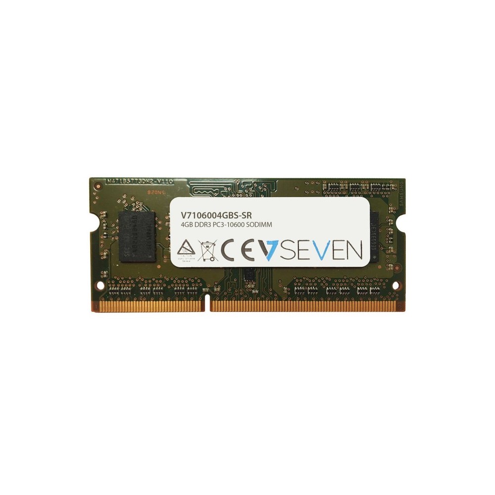 V7 4GB DDR3 PC3-10600 1333MHz SO-DIMM módulo de memoria