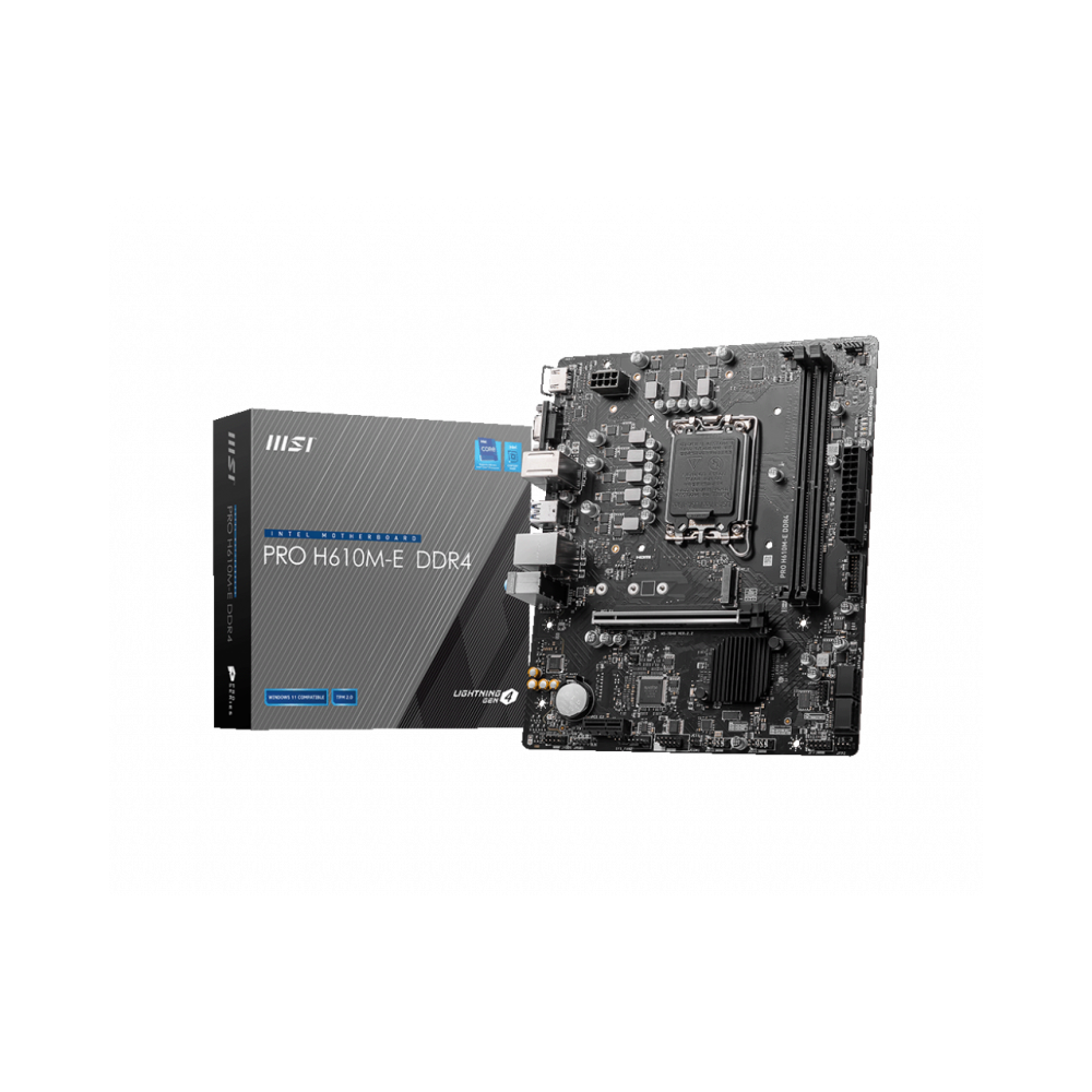 MSI PRO H610M-E DDR4 placa base Intel H610 LGA 1700
