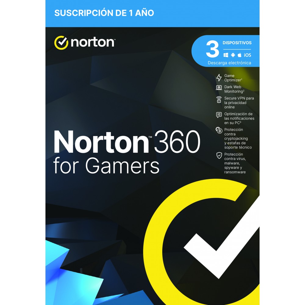 NortonLifeLock 360 for Gamers Seguridad de antivirus